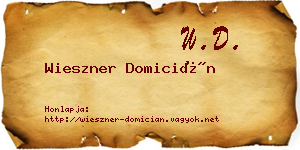 Wieszner Domicián névjegykártya